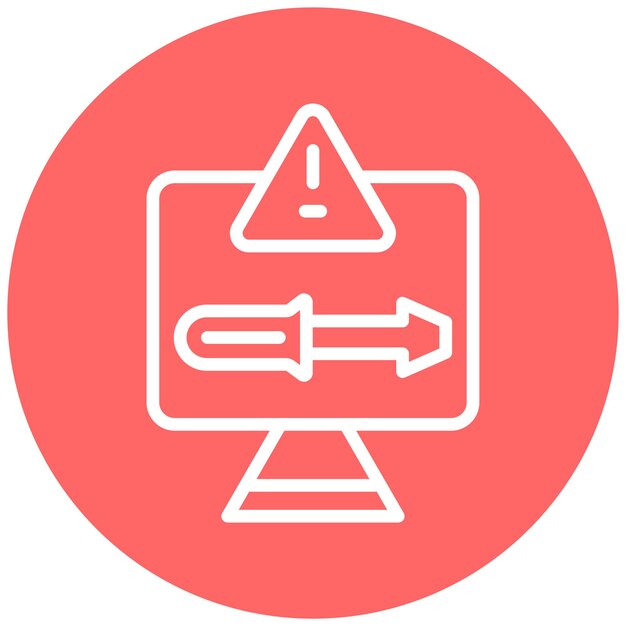 Estilo de icono para solucionar problemas de diseño vectorial