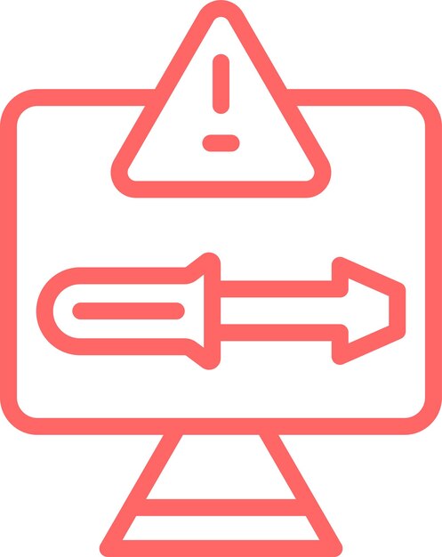 Estilo de icono para solucionar problemas de diseño vectorial