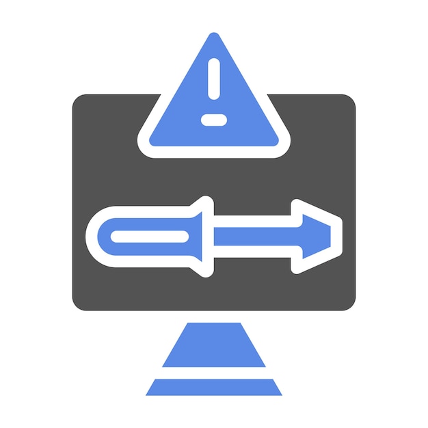 Estilo de icono para solucionar problemas de diseño vectorial