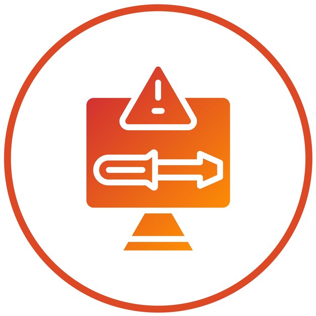 Estilo de icono para solucionar problemas de diseño vectorial