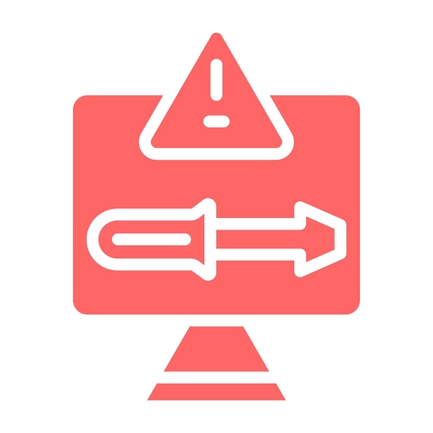 Estilo de icono para solucionar problemas de diseño vectorial