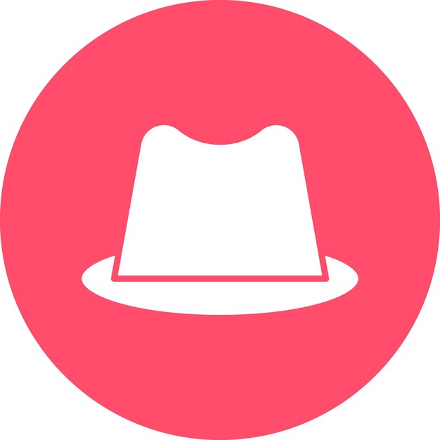 Estilo del icono del sombrero de diseño vectorial