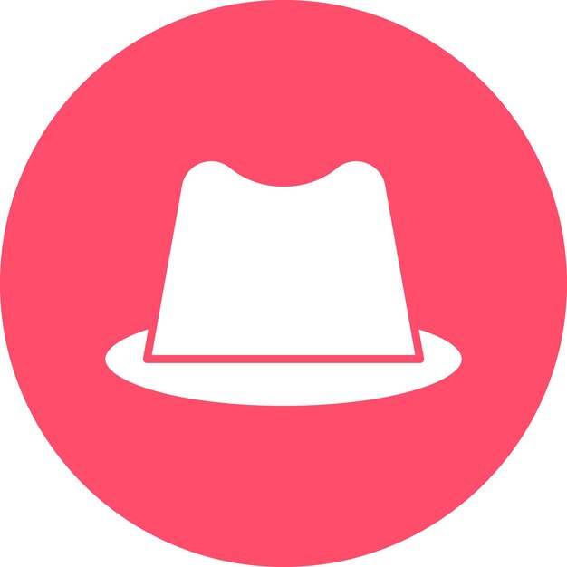 Estilo del icono del sombrero de diseño vectorial