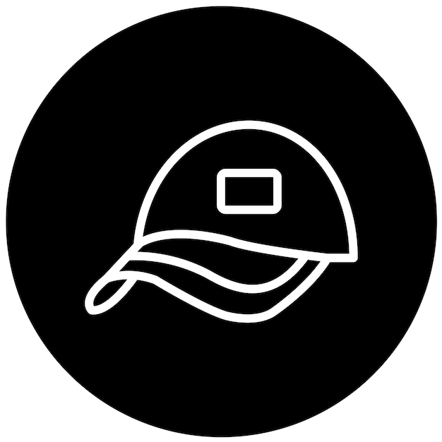 Estilo del icono del sombrero de diseño vectorial