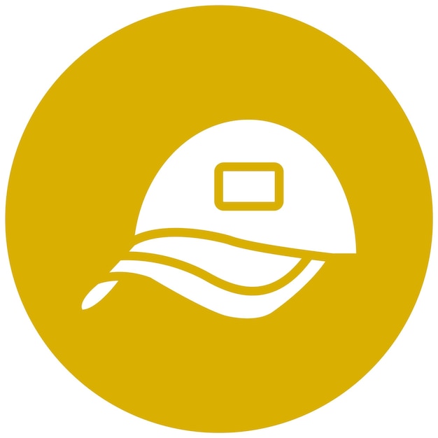 Estilo del icono del sombrero de diseño vectorial