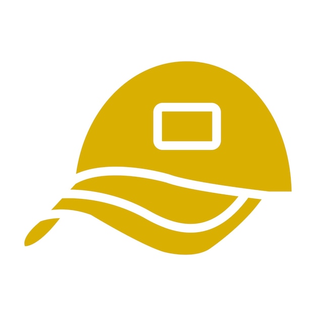 Estilo del icono del sombrero de diseño vectorial