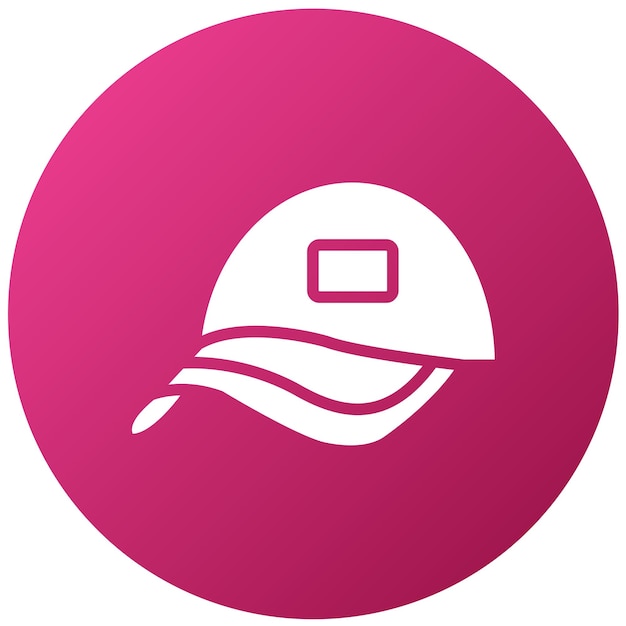 Estilo del icono del sombrero de diseño vectorial