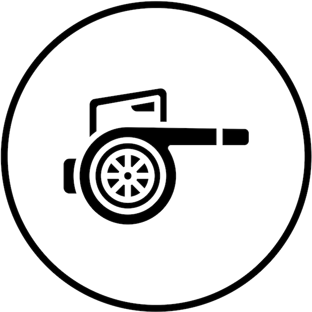Estilo del icono de los sopladores de aire de diseño vectorial