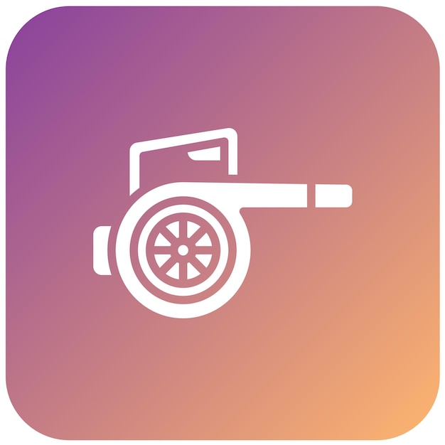 Estilo del icono de los sopladores de aire de diseño vectorial