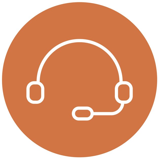 Estilo de icono de soporte al cliente de diseño vectorial
