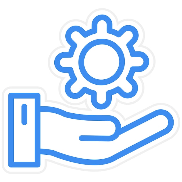 Estilo de icono de soporte de diseño vectorial