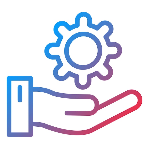 Estilo de icono de soporte de diseño vectorial