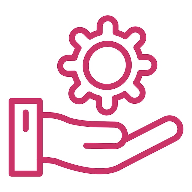 Estilo de icono de soporte de diseño vectorial