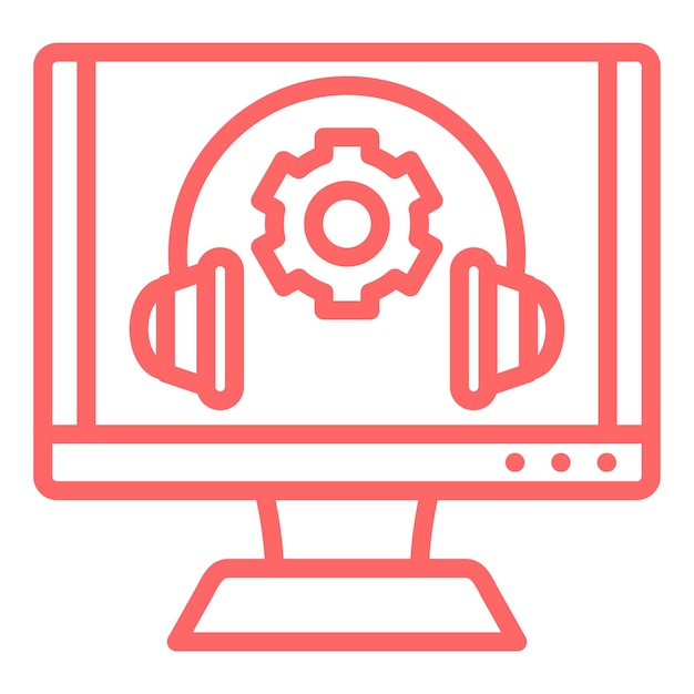 Estilo de icono de soporte de diseño vectorial