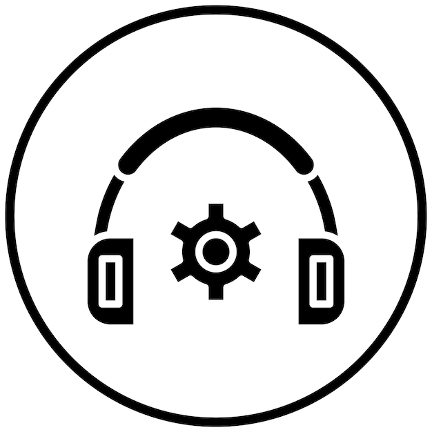 Estilo de icono de soporte de diseño vectorial