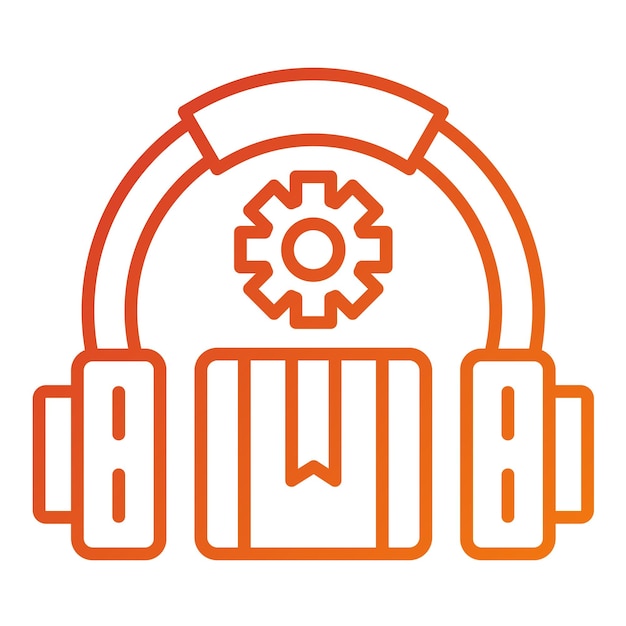 Estilo de icono de soporte de diseño vectorial