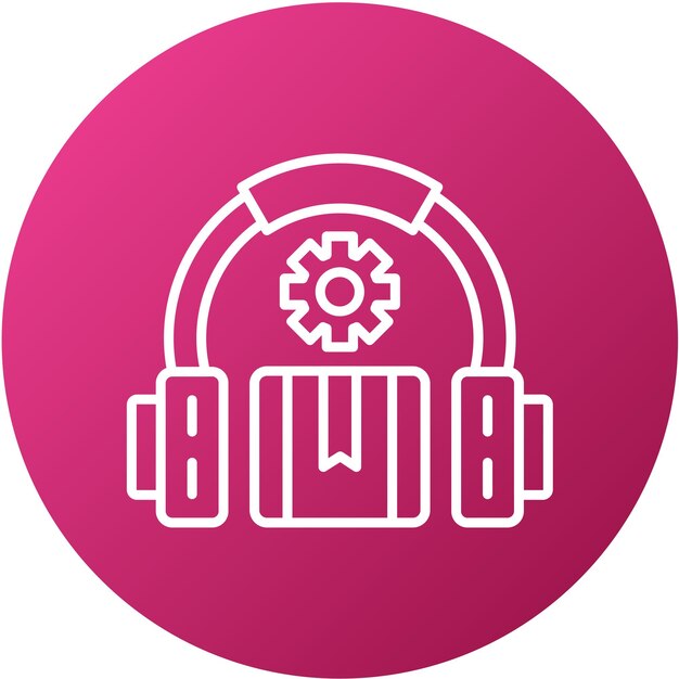 Estilo de icono de soporte de diseño vectorial