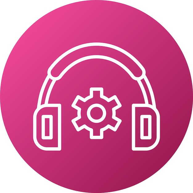 Estilo de icono de soporte de diseño vectorial