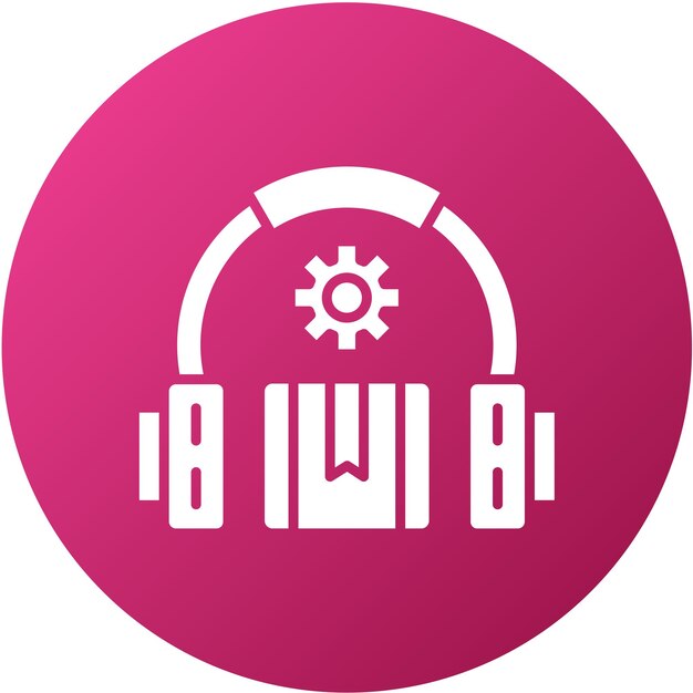 Estilo de icono de soporte de diseño vectorial