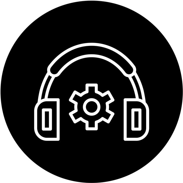 Estilo de icono de soporte de diseño vectorial