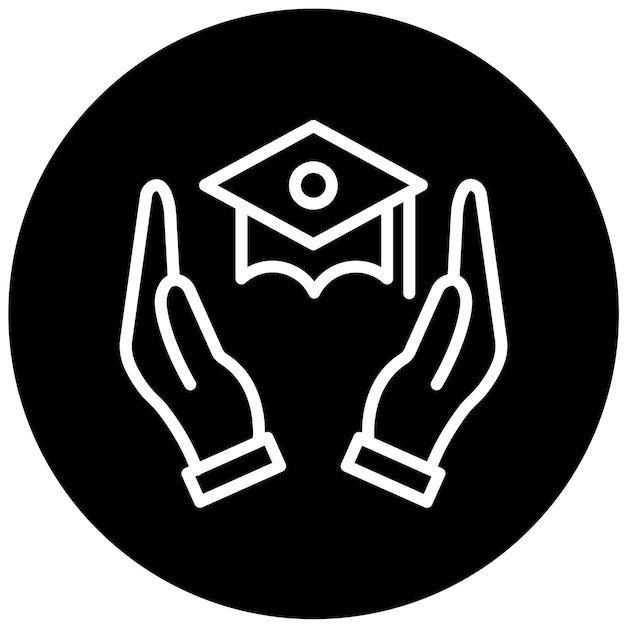 Estilo del icono de soporte de estudio de diseño vectorial