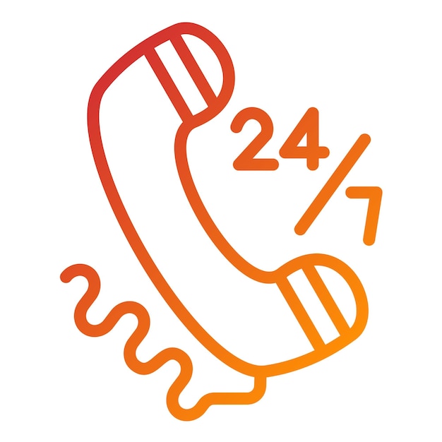 Estilo del icono de soporte de la línea de ayuda de diseño vectorial