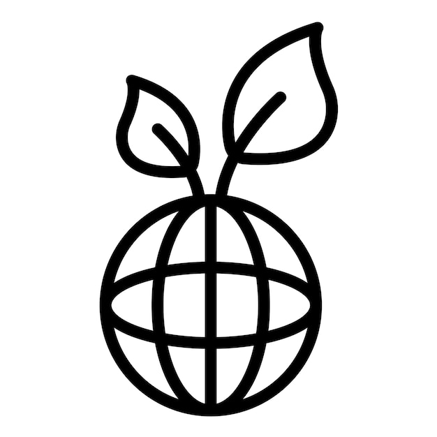 Estilo del icono de sostenibilidad del diseño vectorial