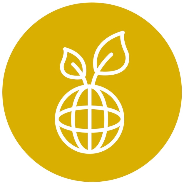 Estilo del icono de sostenibilidad del diseño vectorial