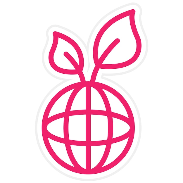 Estilo del icono de sostenibilidad del diseño vectorial
