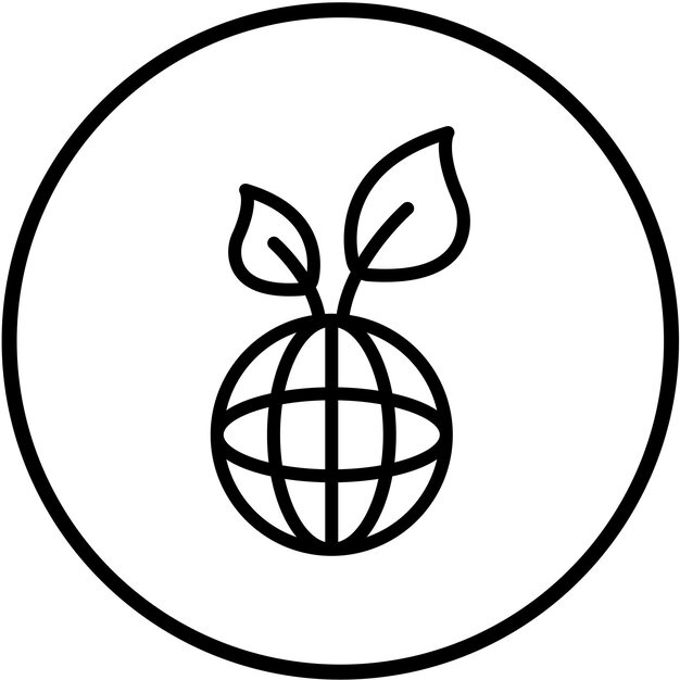 Estilo del icono de sostenibilidad del diseño vectorial