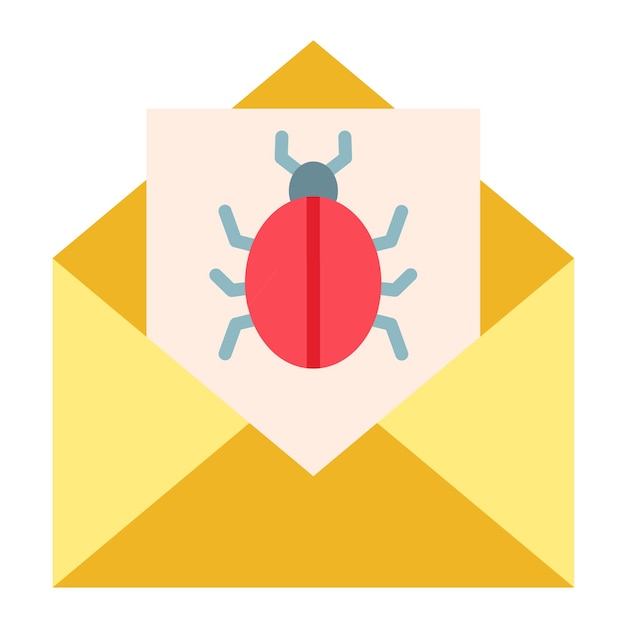 Estilo de icono de spam de diseño vectorial