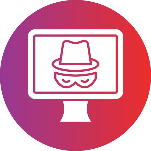 Estilo de icono de spyware de diseño vectorial