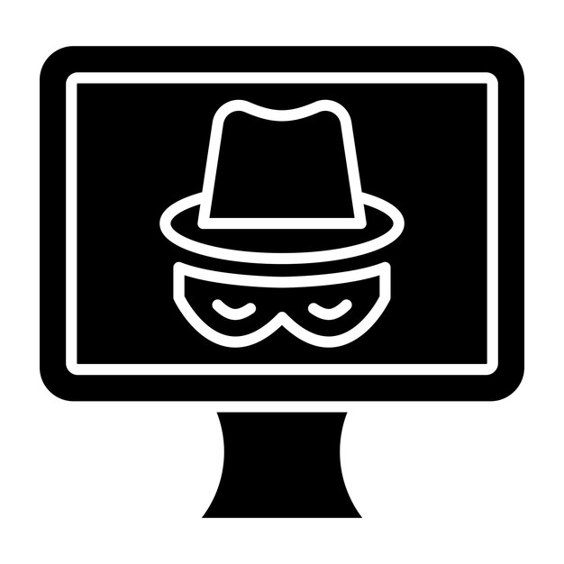 Estilo de icono de spyware de diseño vectorial