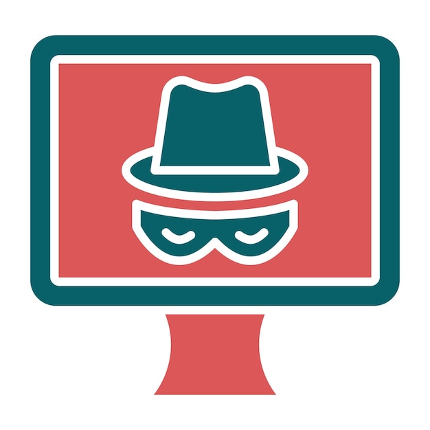 Estilo de icono de spyware de diseño vectorial