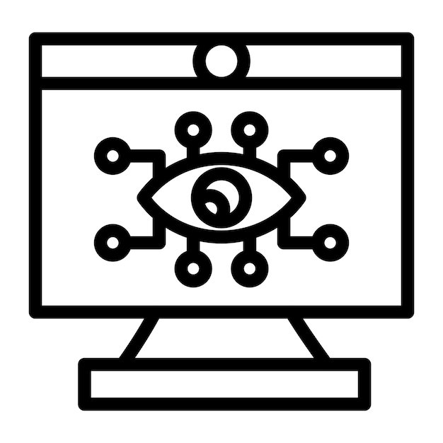 Estilo de icono de spyware de diseño vectorial
