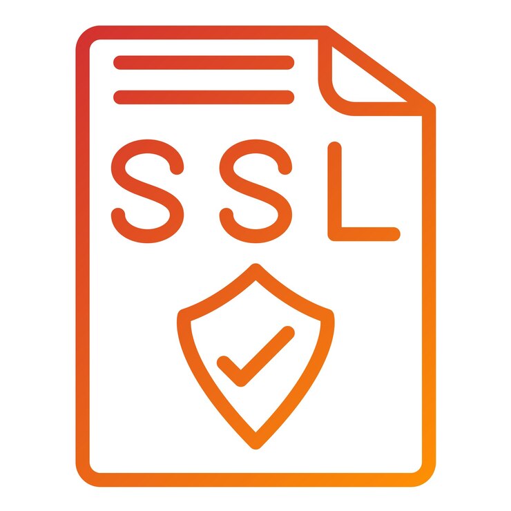 Vector estilo de icono ssl de diseño vectorial