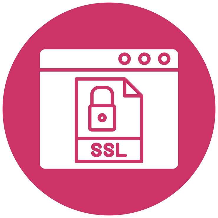 Vector estilo de icono ssl de diseño vectorial