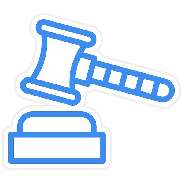 Estilo de icono de subasta de diseño vectorial