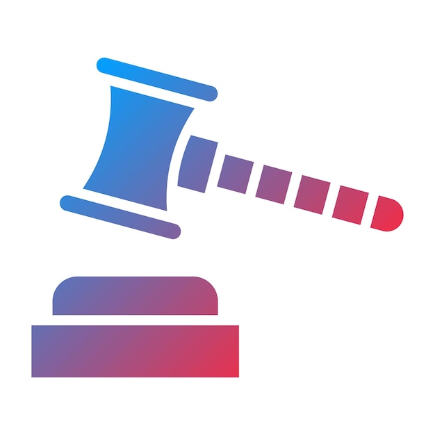 Estilo de icono de subasta de diseño vectorial