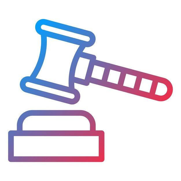 Estilo de icono de subasta de diseño vectorial