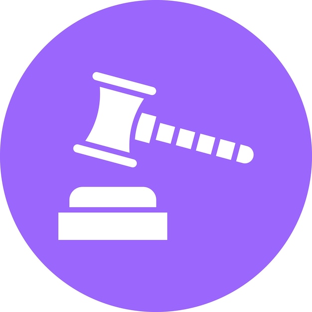 Estilo de icono de subasta de diseño vectorial