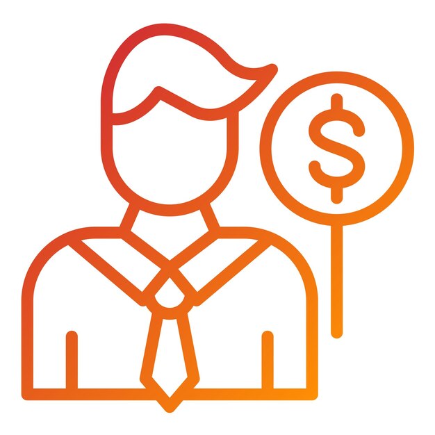 Estilo de icono de subasta de diseño vectorial