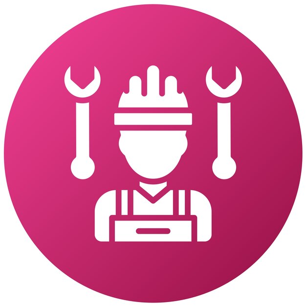 Estilo del icono del subcontratista de diseño vectorial
