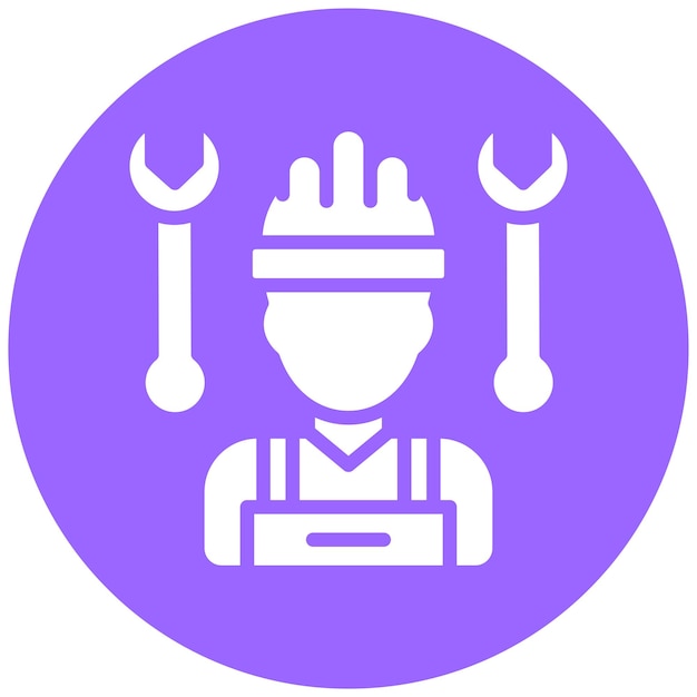 Estilo del icono del subcontratista de diseño vectorial