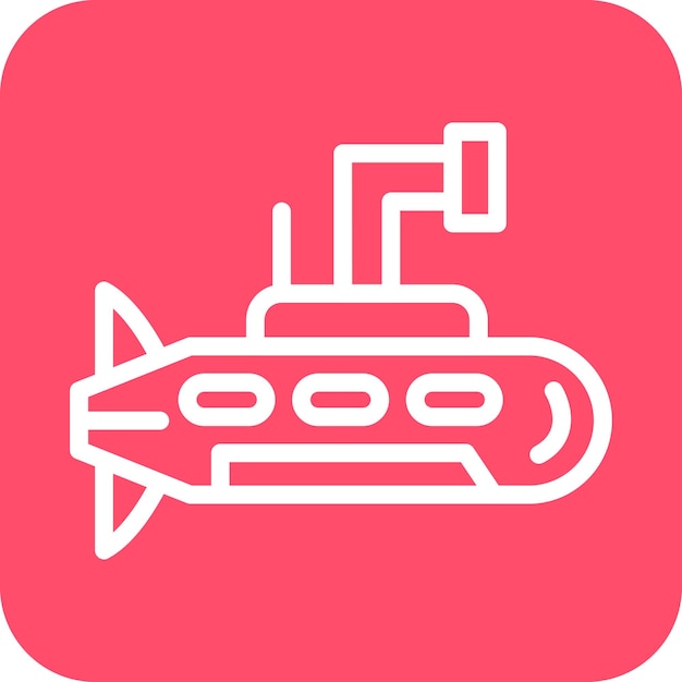 Estilo de icono de submarino del ejército