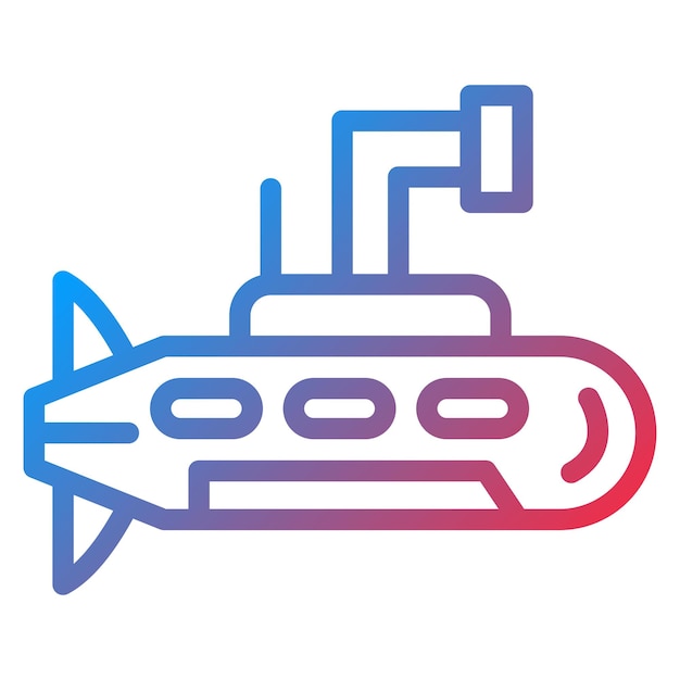 Estilo de icono de submarino del ejército