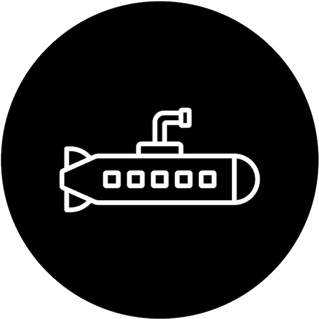 Estilo de icono de submarino del ejército