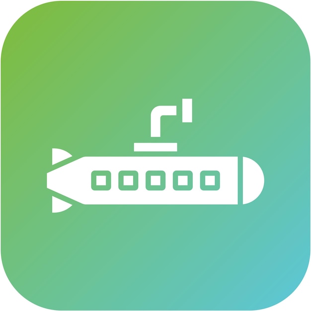 Estilo de icono de submarino del ejército
