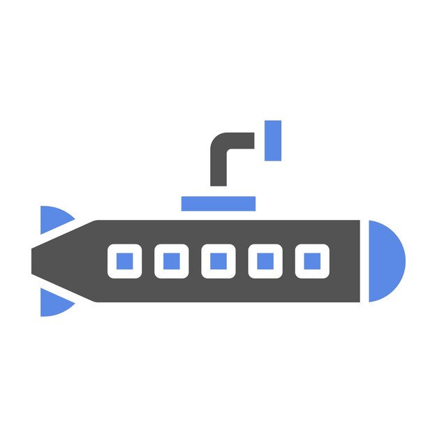 Estilo de icono de submarino del ejército