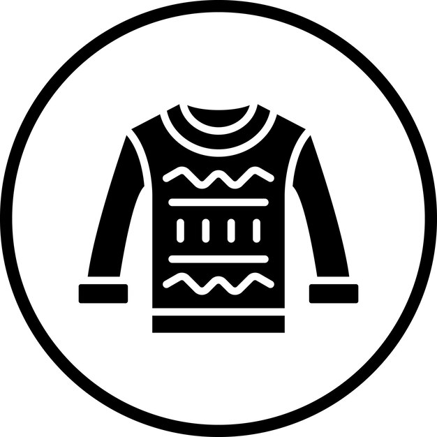 Estilo del icono de la sudadera de diseño vectorial